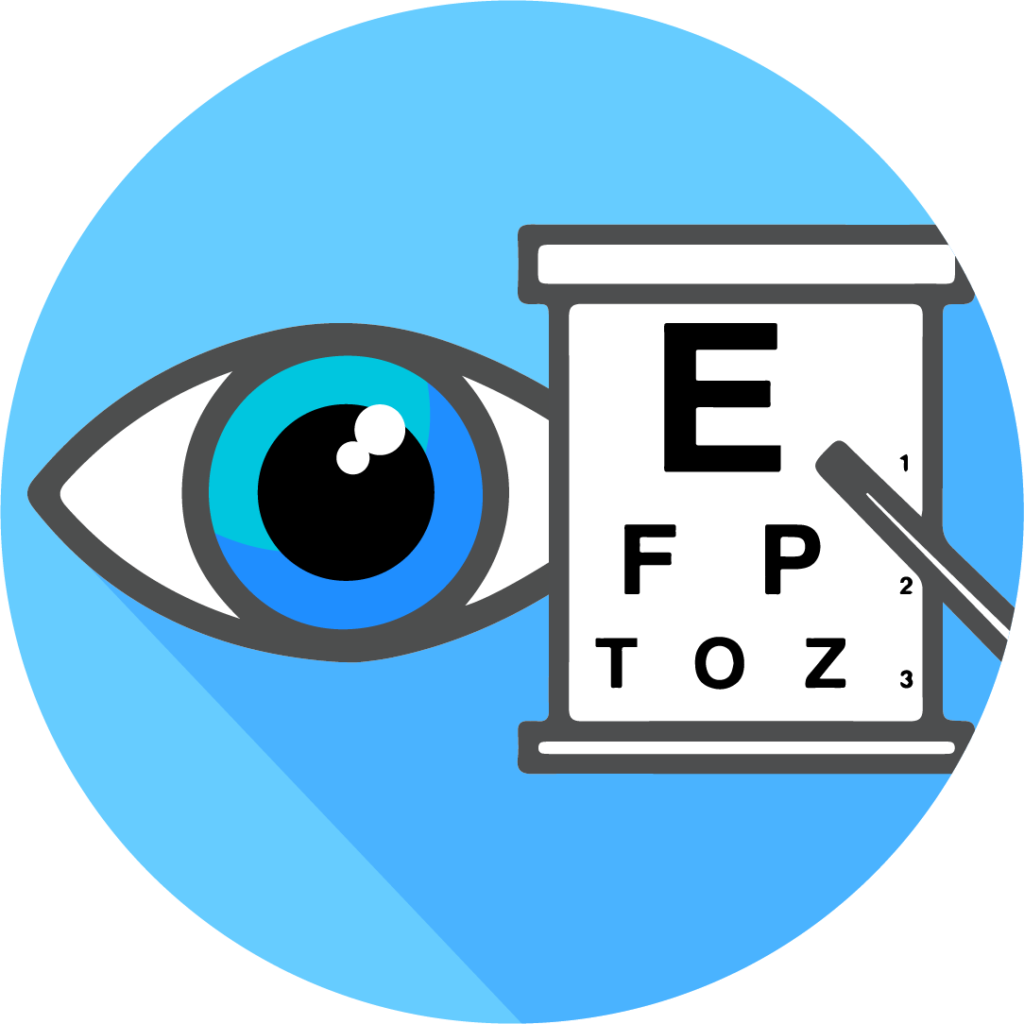 Xenon Ophthalmics™ XO Exam™ VFT Visual Acuity Test Icon