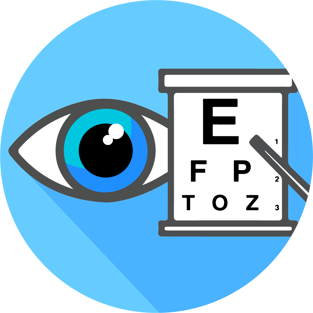 Xenon Ophthalmics™ XO Exam™ VFT Visual Acuity Test Icon