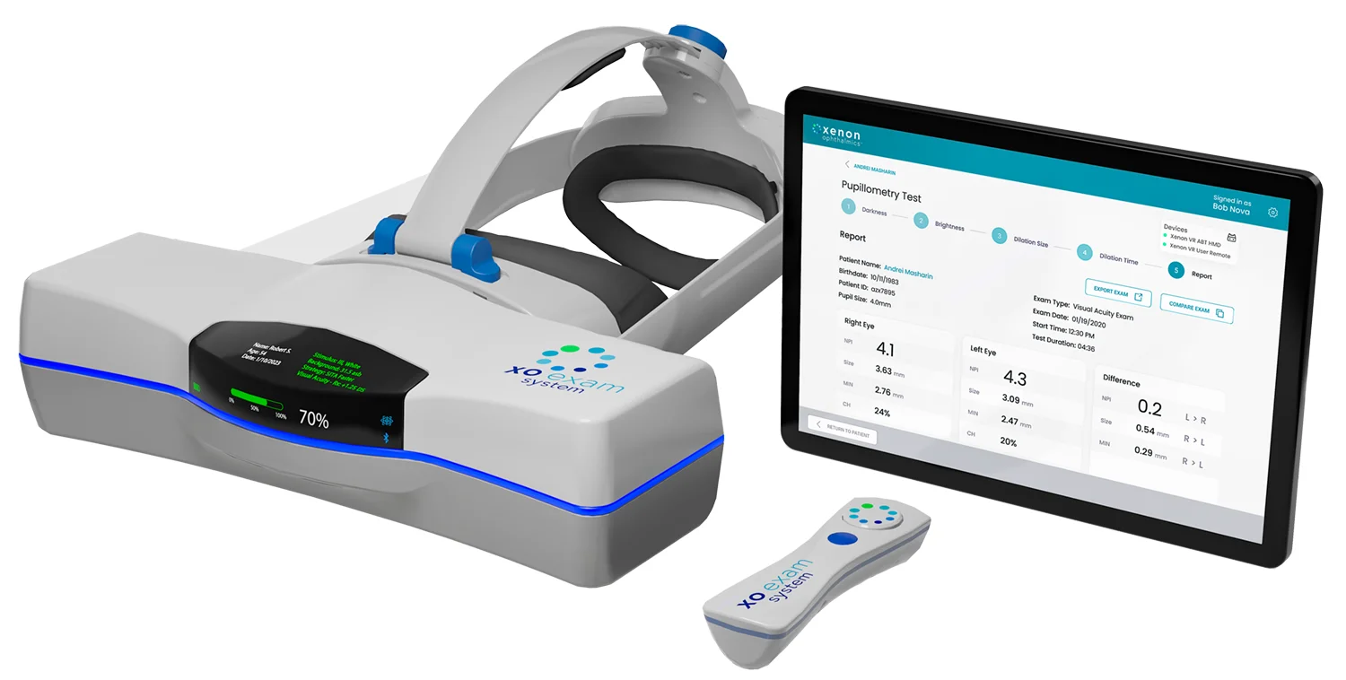 Xenon Opthalmics XO Exam System Comprehensive Automated Refraction and Visual Field Exams in One Medical-Grade Headset