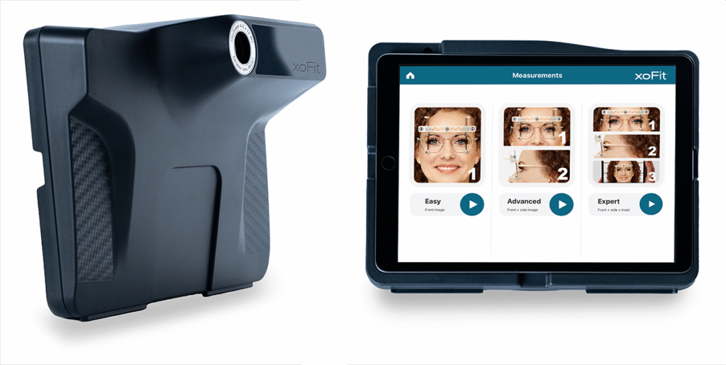 Xenon Ophthalmics xoFit™ mobile, precision frame fitting and measurement system. Part of the XO™ Vision Care System. One system. From appointment to finished eyewear.