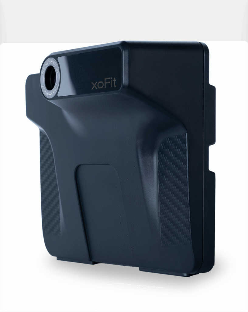 Xenon Ophthalmics xoFit™ mobile, precision frame fitting and measurement system. Part of the XO™ Vision Care System. One system. From appointment to finished eyewear.